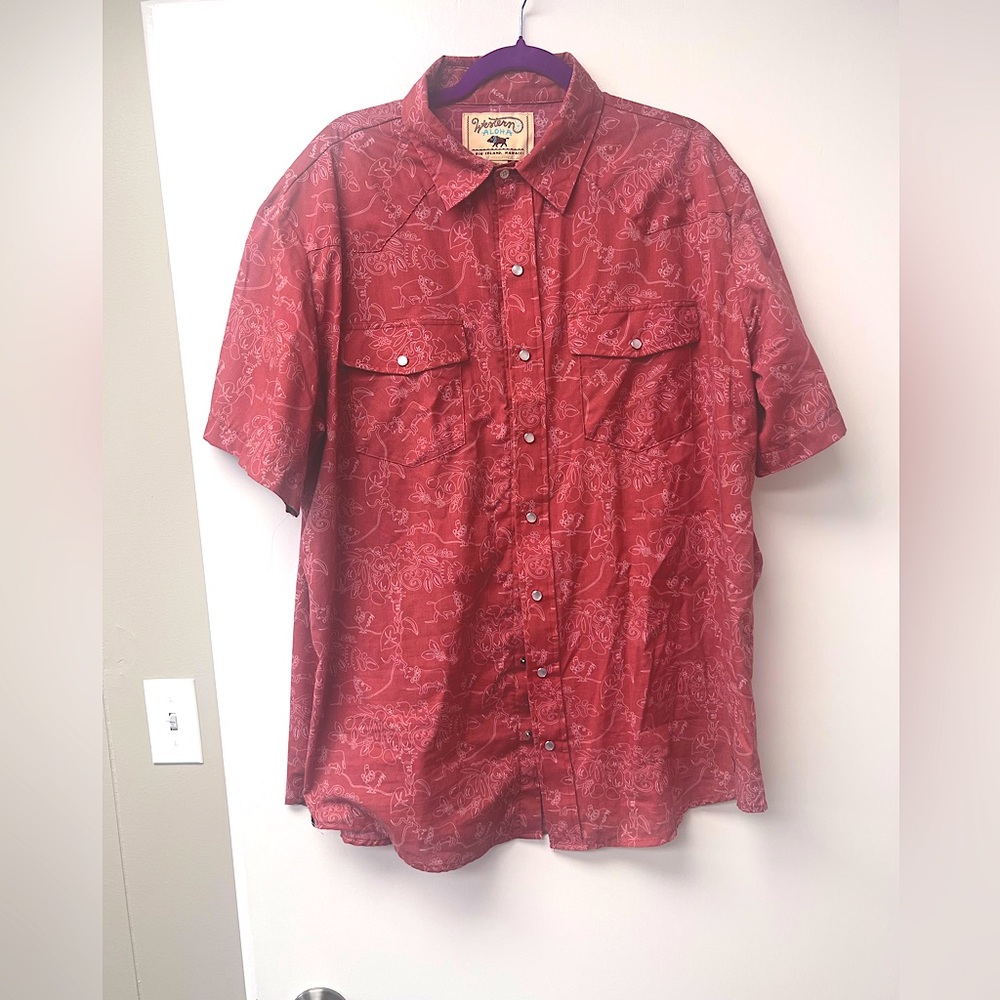 Western Aloha Luau Tree Shirt